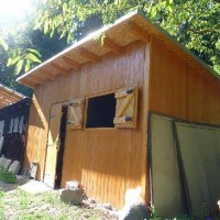 zahradní domek na nářadí a dřevo