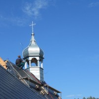 sanktusová věžička kostela Petrovice